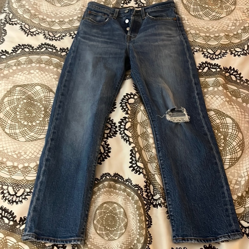 Levi’s Wedgie Straight Blue Jeans